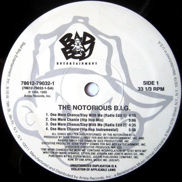 Notorious B.I.G. - One More Chance | Bad Boy Entertainment (78612-79032-1) - 3 Notorious B.I.G. - One More Chance | Bad Boy Entertainment (78612-79032-1) - 3