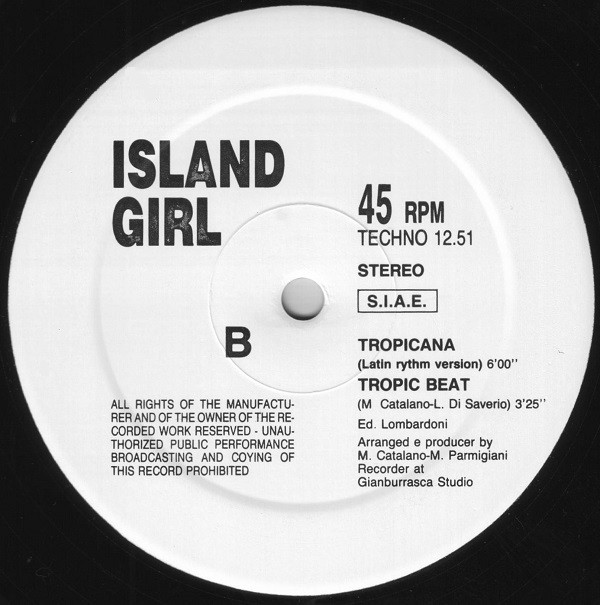 Island Girl - Tropicana | Technology (TECHNO 12.51) - 4 Island Girl - Tropicana | Technology (TECHNO 12.51) - 4