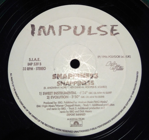 BBG - Snappiness | Impulse (IMP 539)