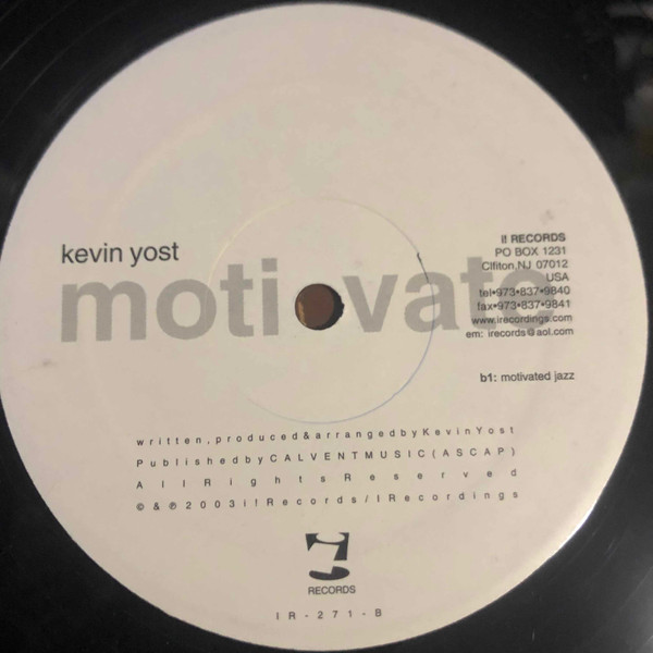 Kevin Yost - Motivate | i! Records (IR - 271) - 2