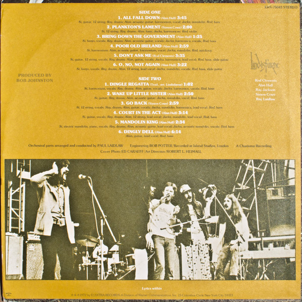 Lindisfarne - Dingly Dell | Elektra (EKS-75043) - 2