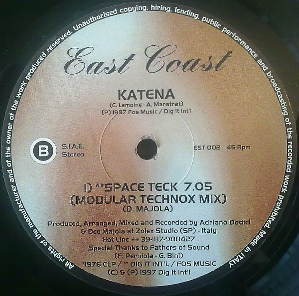 Katena - Katena | East Coast (EST 002) - main Katena - Katena | East Coast (EST 002) - main