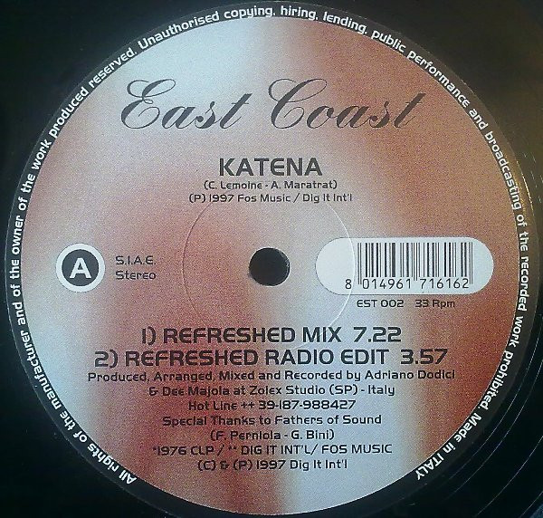 Katena - Katena | East Coast (EST 002) - 2 Katena - Katena | East Coast (EST 002) - 2