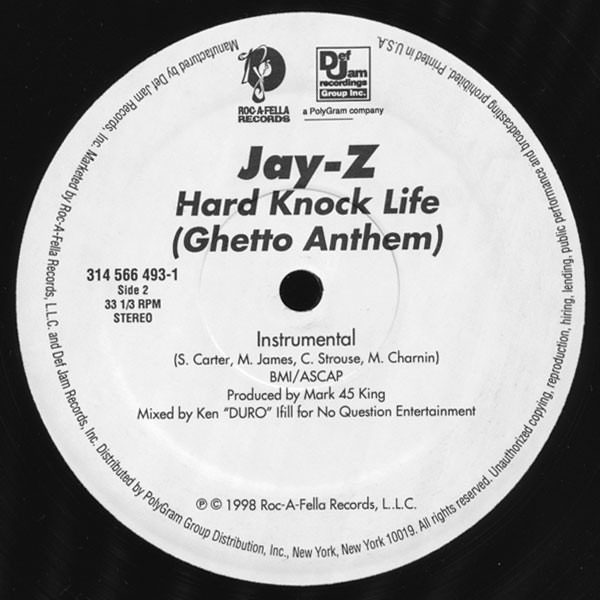 Jay-Z - Hard Knock Life (Ghetto Anthem) | Roc-A-Fella Records (314 566 493-1) - 4 Jay-Z - Hard Knock Life (Ghetto Anthem) | Roc-A-Fella Records (314 566 493-1) - 4