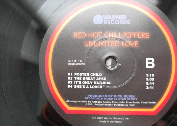 Red Hot Chili Peppers - Unlimited Love | Warner Records (093624880653) - 4