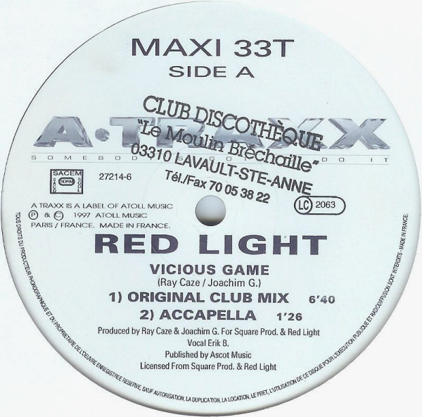 Red Light - Vicious Game | A Traxx (27214-6)