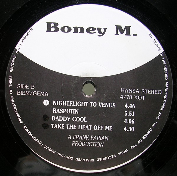 Boney M. - Boney M. | Hansa (4/78 XOT) - 2