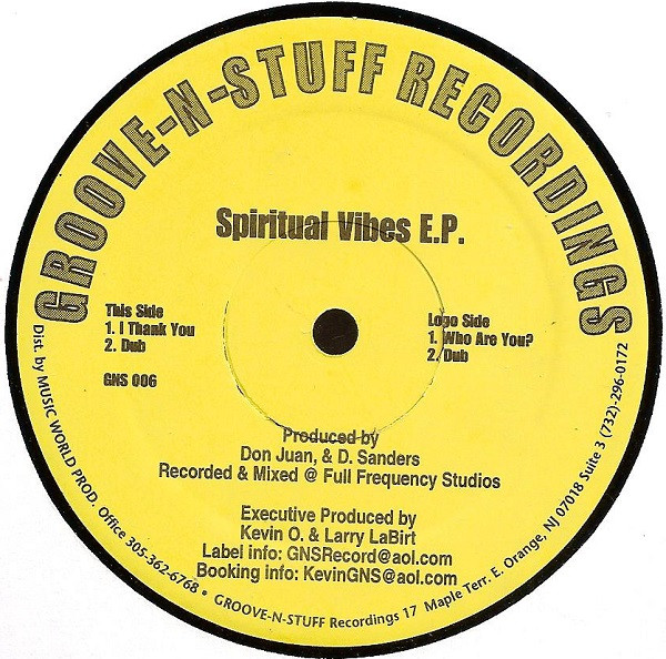 Don Juan & D. Sanders - Spiritual Vibes E.P. | Groove-N-Stuff Recordings (GNS 006) - main Don Juan & D. Sanders - Spiritual Vibes E.P. | Groove-N-Stuff Recordings (GNS 006) - main