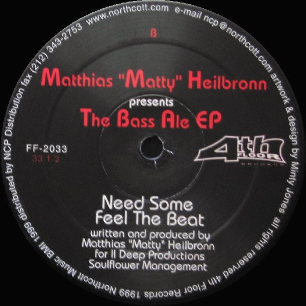 Matthias Heilbronn - The Bass Ale EP | 4th Floor Records (FF-2033) - 2 Matthias Heilbronn - The Bass Ale EP | 4th Floor Records (FF-2033) - 2