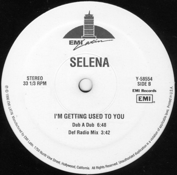 Selena - I'm Getting Used To You | EMI Latin (Y-58554) - 3 Selena - I'm Getting Used To You | EMI Latin (Y-58554) - 3
