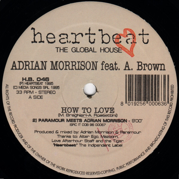 Adrian Morrison Feat. A. Brown - How To Love | Heartbeat (H.B. 046) - main Adrian Morrison Feat. A. Brown - How To Love | Heartbeat (H.B. 046) - main