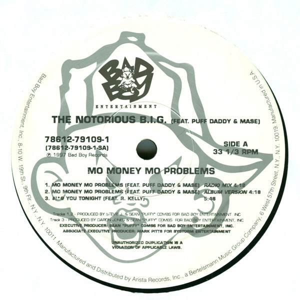 Notorious B.I.G. Featuring Puff Daddy & Mase - Mo Money Mo Problems | Bad Boy Entertainment (78612-79109-1) - 3