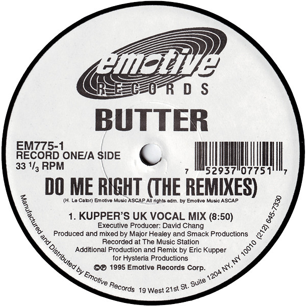 Butter - Do Me Right (The Remixes) | Emotive Records (EM775-1) - 2 Butter - Do Me Right (The Remixes) | Emotive Records (EM775-1) - 2