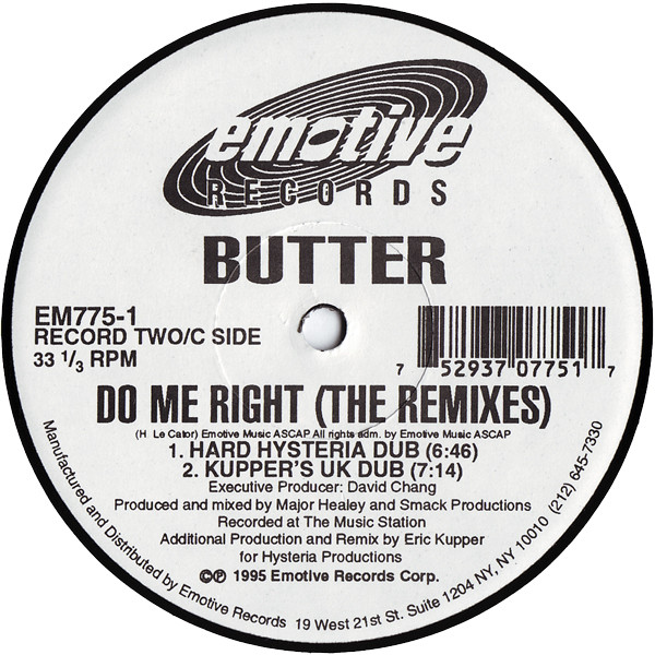 Butter - Do Me Right (The Remixes) | Emotive Records (EM775-1) - 4 Butter - Do Me Right (The Remixes) | Emotive Records (EM775-1) - 4