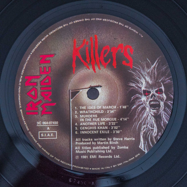 Iron Maiden - Killers | EMI (3C 064-07450) - 4 Iron Maiden - Killers | EMI (3C 064-07450) - 4