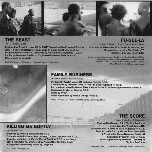 Fugees - The Score | Columbia (COL 483549 2) - 6 Fugees - The Score | Columbia (COL 483549 2) - 6