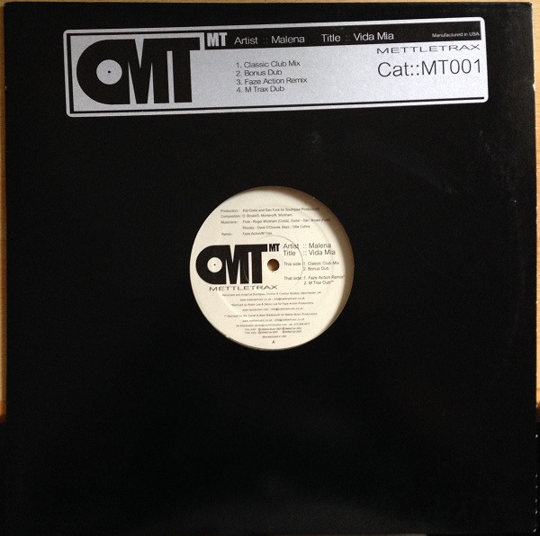 Malena - Vida Mia | Mettle Trax (MT 001) - main
