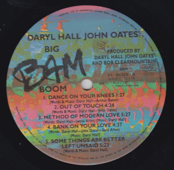 Daryl Hall & John Oates - Big Bam Boom | RCA Italiana (PL 85309) - 3