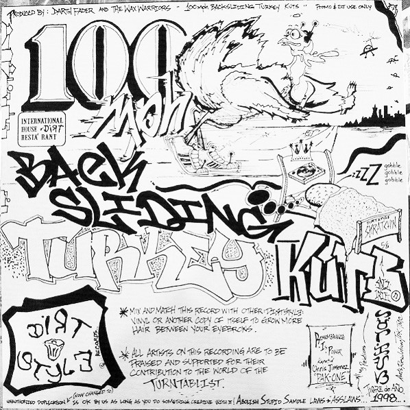 Darth Fader and The Wax Warriors - 100mph Backsliding Turkey Kuts | Dirt Style Records (MPH 001) - 2
