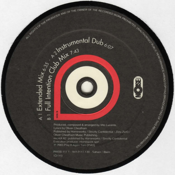Room 5 Feat. Oliver Cheatham - Music & You | Noise Traxx (PIASB 117T) - 3