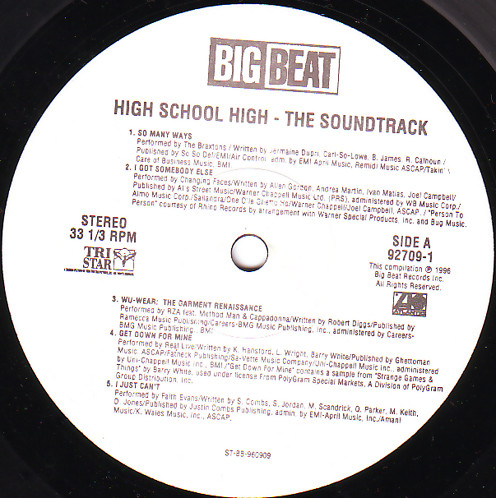 Various - High School High - The Soundtrack | Big Beat (92709-1) - 3 Various - High School High - The Soundtrack | Big Beat (92709-1) - 3