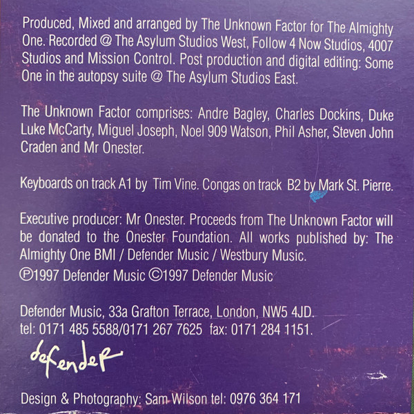 The Unknown Factor - The Global Factor | Defender Music (DFDLP8) - 5 The Unknown Factor - The Global Factor | Defender Music (DFDLP8) - 5