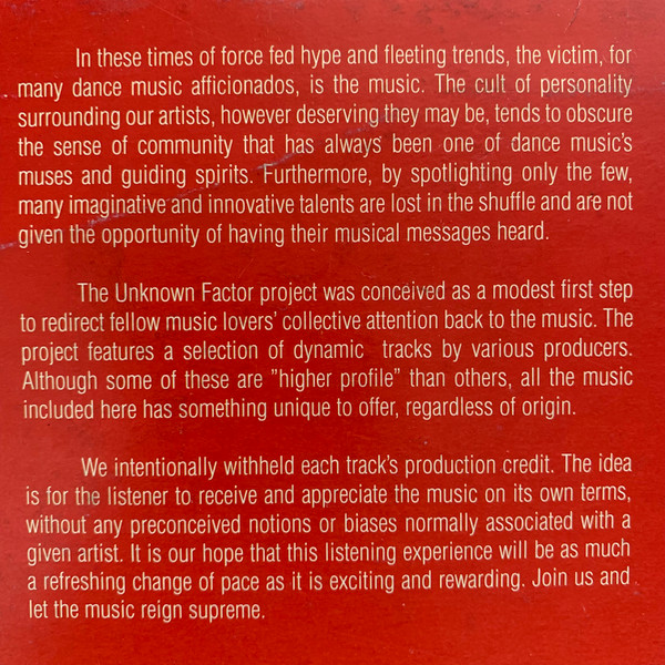 The Unknown Factor - The Global Factor | Defender Music (DFDLP8) - 3 The Unknown Factor - The Global Factor | Defender Music (DFDLP8) - 3