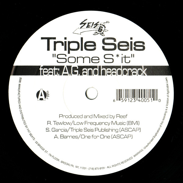 Triple Seis - Some Shit | Fat Beats (T 666-1)