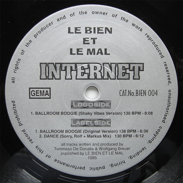 Internet - Ballroom Boogie | Le Bien Et Le Mal (BIEN 004) - main