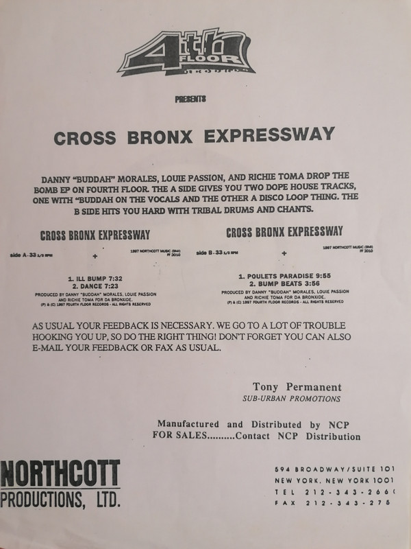 Cross Bronx Expressway - Cross Bronx Expressway EP | 4th Floor Records (ff 2010) - 2