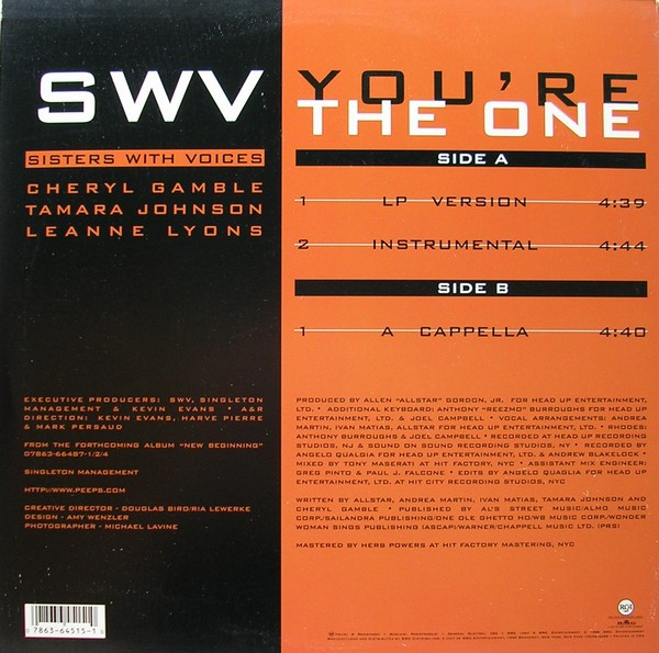 SWV - You're The One | RCA (07863-64515-1) - 2