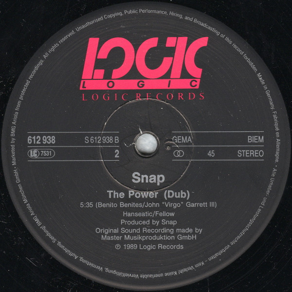 Snap! - The Power | Logic Records (612 938) - 4
