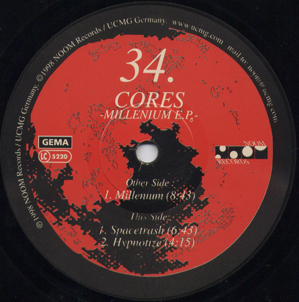 Cores - Millenium E.P. | Noom Records (NOOM034-6)