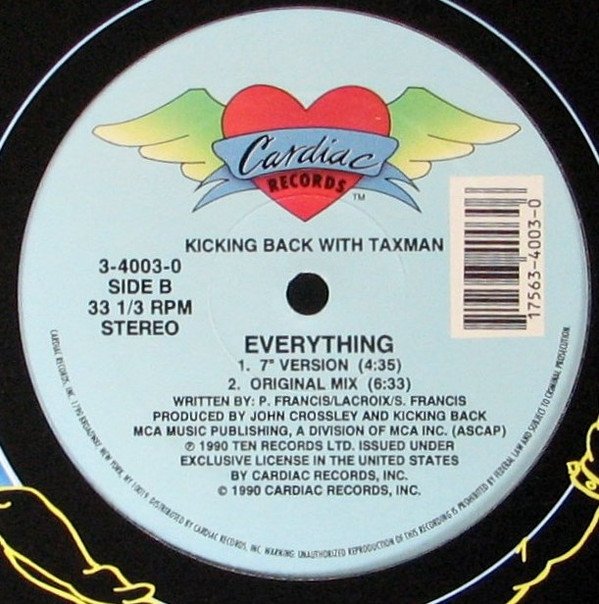 Kicking Back With Taxman - Everything | Cardiac Records (3-4003-0) - 2
