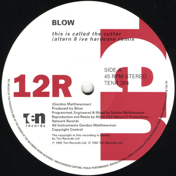 Blow - This Is Called The Cutter | 10 Records (TENR 384) - 3 Blow - This Is Called The Cutter | 10 Records (TENR 384) - 3