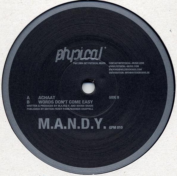M.A.N.D.Y. - Achaat | Get Physical Music (GPM 010) - main
