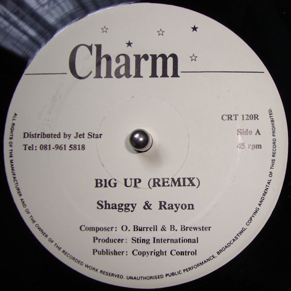 Shaggy & Rayon - Big Up | Charm (CRT 120R) - 3