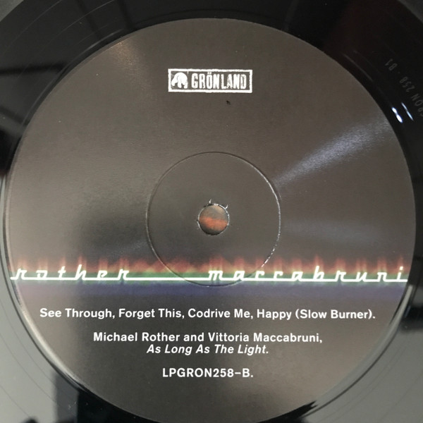 Michael Rother and Vittoria Maccabruni - As Long As The Light | Grönland Records (LPGRON258) - 4 Michael Rother and Vittoria Maccabruni - As Long As The Light | Grönland Records (LPGRON258) - 4