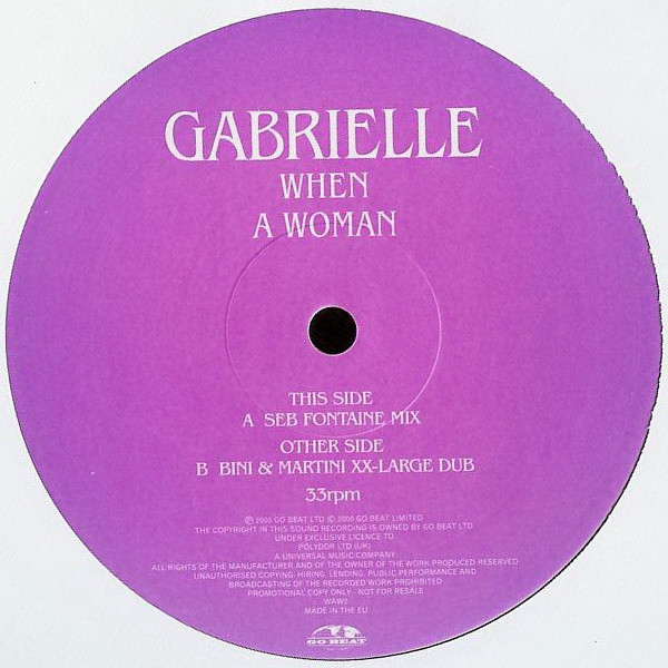 Gabrielle - When A Woman | Go! Beat (WAW2) - 2