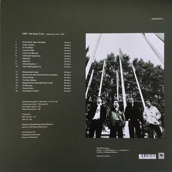 Wire - Not About To Die (Studio Demos 1977-1978) | Pinkflag (PF27LP) - 2 Wire - Not About To Die (Studio Demos 1977-1978) | Pinkflag (PF27LP) - 2
