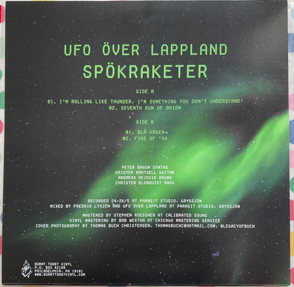 UFO Över Lappland - Spökraketer | Burnt Toast Vinyl (BTV127) - 3 UFO Över Lappland - Spökraketer | Burnt Toast Vinyl (BTV127) - 3