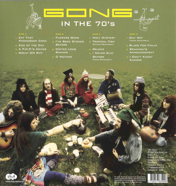 Gong - Gong In The 70's | Culture Factory (CFL1LP) - 2 Gong - Gong In The 70's | Culture Factory (CFL1LP) - 2