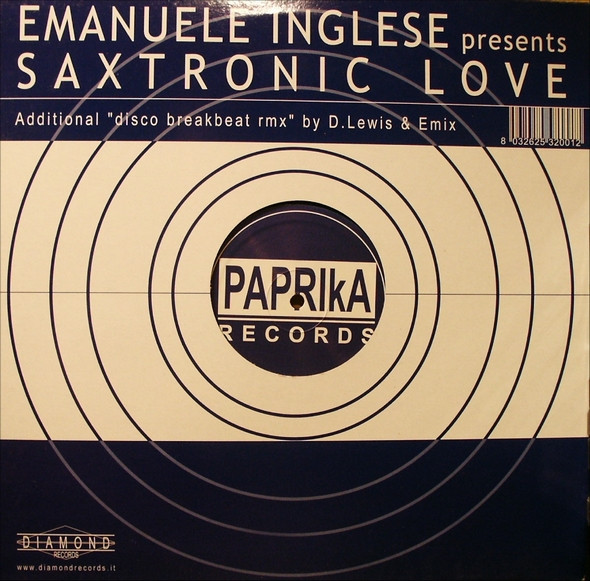 Emanuele Inglese - Saxtronic Love | Paprika (PPK0001) - main Emanuele Inglese - Saxtronic Love | Paprika (PPK0001) - main