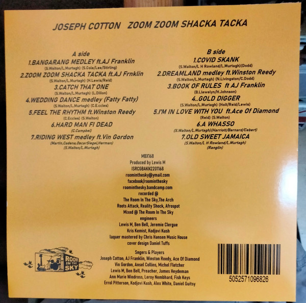 Joseph Cotton - Zoom Zoom Shacka Tacka | Room In The Sky (MBX 168) - 2