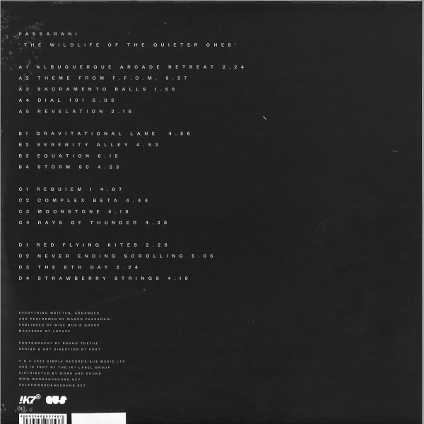 Passarani - The Wildlife Of The Quieter Ones | Aus Music (AUSLP015) - 2 Passarani - The Wildlife Of The Quieter Ones | Aus Music (AUSLP015) - 2