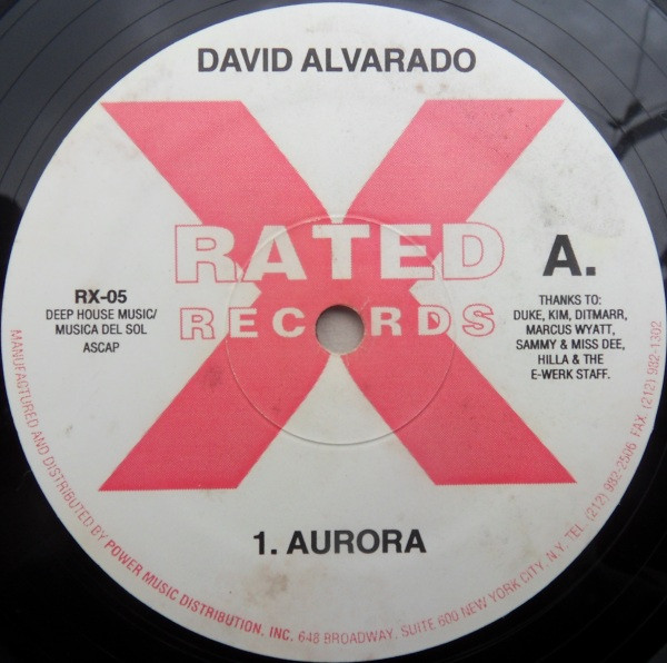 David Alvarado - Aurora | Rated X Records (RX-05)