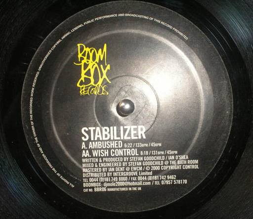Stabilizer - Ambushed | Boom Box Records (BBR06) - main