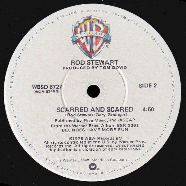 Rod Stewart - Da Ya Think I'm Sexy? (Special Disco Mix) | Warner Bros. Records (WBSD 8727) - 3 Rod Stewart - Da Ya Think I'm Sexy? (Special Disco Mix) | Warner Bros. Records (WBSD 8727) - 3
