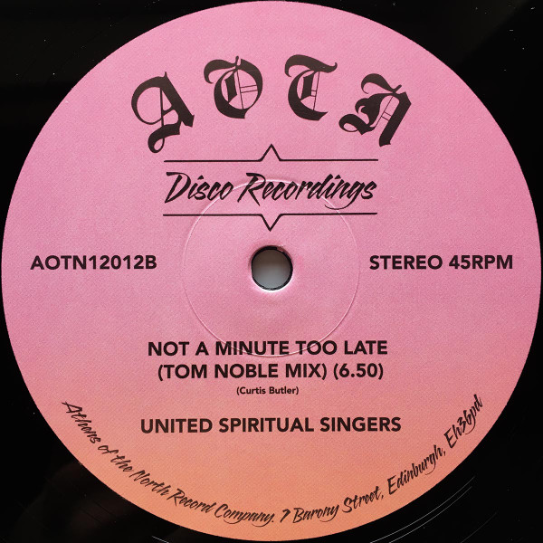 East Coast Love Affair  &  United Spiritual Singers - A Minute Too Late | Athens Of The North (AOTN12012) - 2