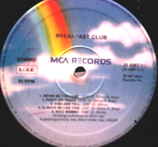 Breakfast Club - Breakfast Club | MCA Records (25 4387-1) - 4 Breakfast Club - Breakfast Club | MCA Records (25 4387-1) - 4